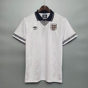 Camisa Inglaterra Retrô 1990 Branca - | Futmantos