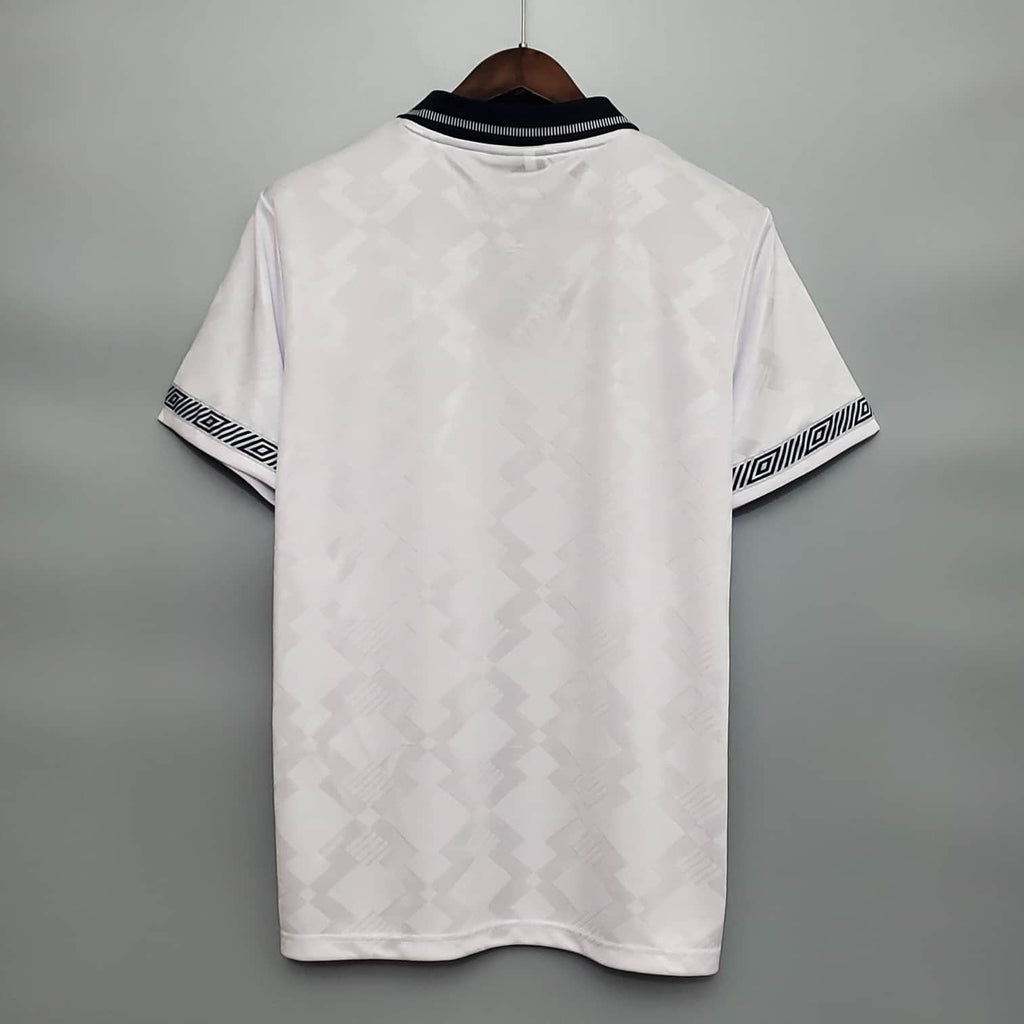 Camisa Inglaterra Retrô 1990 Branca - | Futmantos
