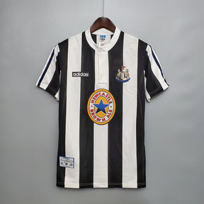 Camisa Newcastle Retrô 1995/1997 Preta e Branca - | Futmantos