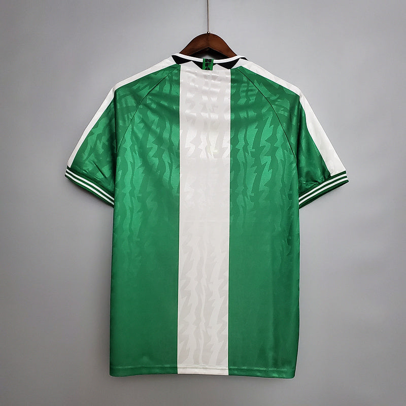 Camisa Nigéria Retrô 1996 Verde e Branca - | Futmantos