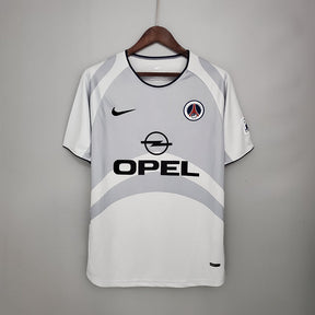 Camisa PSG Retrô 2001/2002 Branca e Cinza - | Futmantos