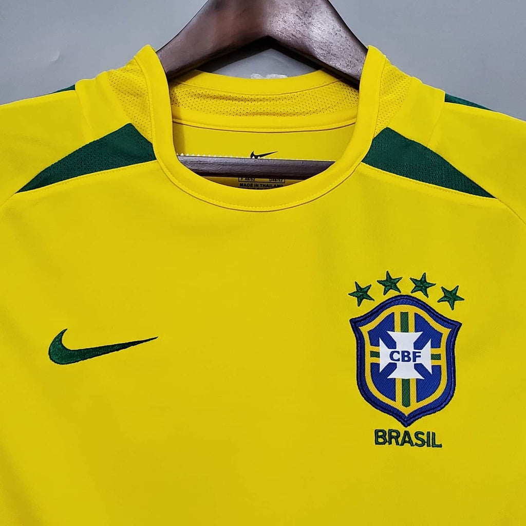 Camisa Seleção Brasileira Retrô 2002 Amarela - | Futmantos
