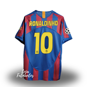 Camisa Barcelona 2006/2007 - Ronaldinho #10 | Futmantos