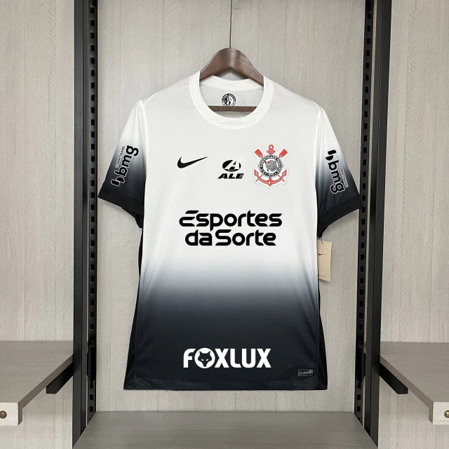 Camisa Corinthians l 24/25 Masculina Com Patrocínios | Futmantos