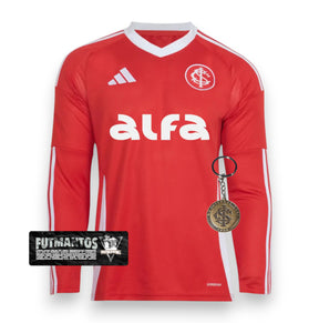 Camisa Internacional 25/26 - Manga Longa Com Patrocínios | Futmantos
