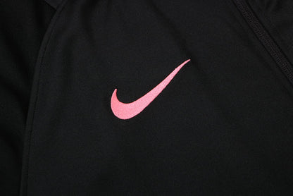 Conjunto PSG 2122 Preta e Rosa - - Com Fecho