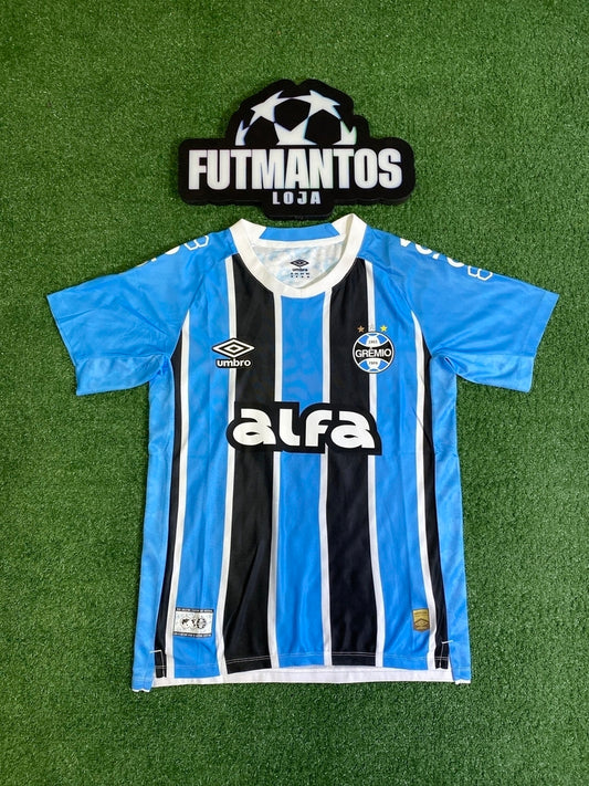Pronta Entrega - Camisa Grêmio I  25/26 - Jogador | FutMantos