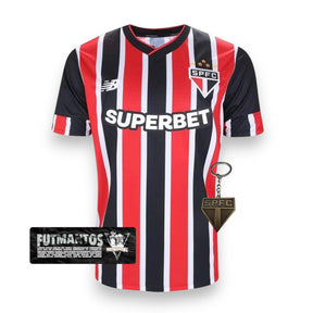 Camisa São Paulo II 24/25 - Com patrocínios | Futmantos