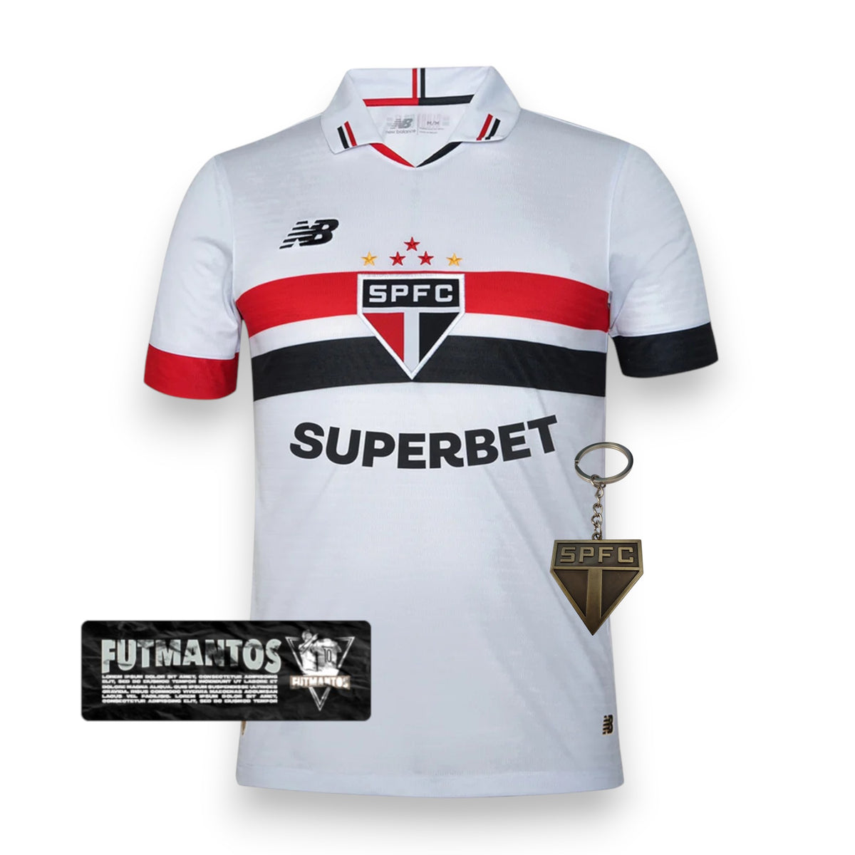 Camisa São Paulo 24/25 - Com patrocínios | Futmantos