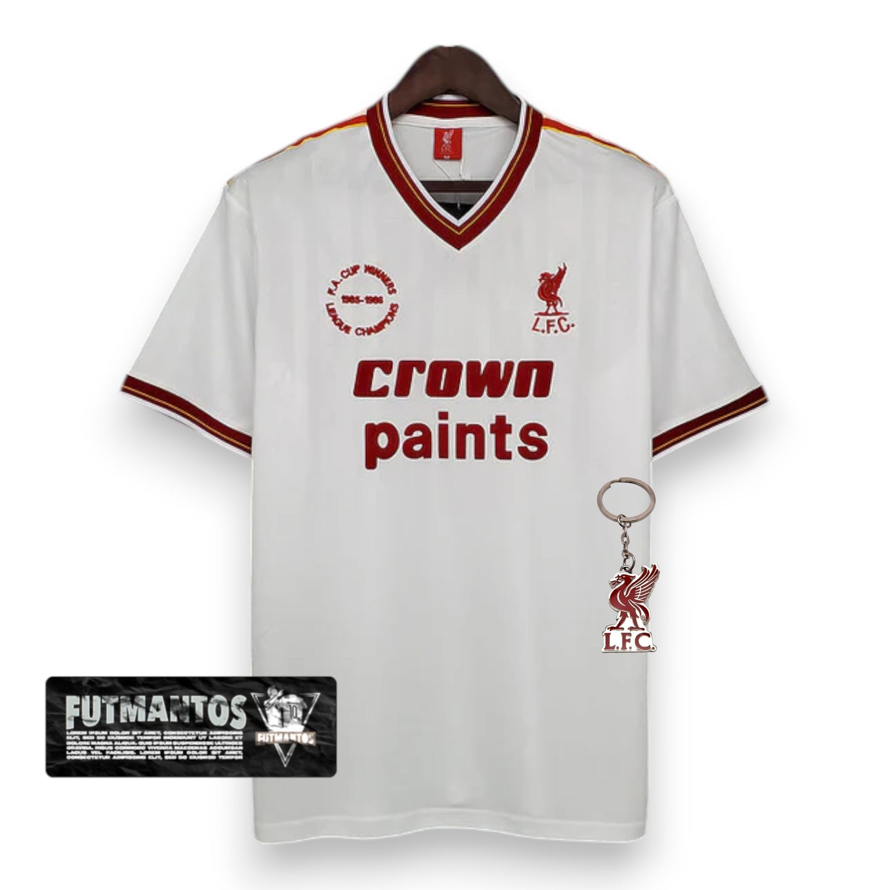Camisa Liverpool Retrô 1985/1986 Branca | Futmantos