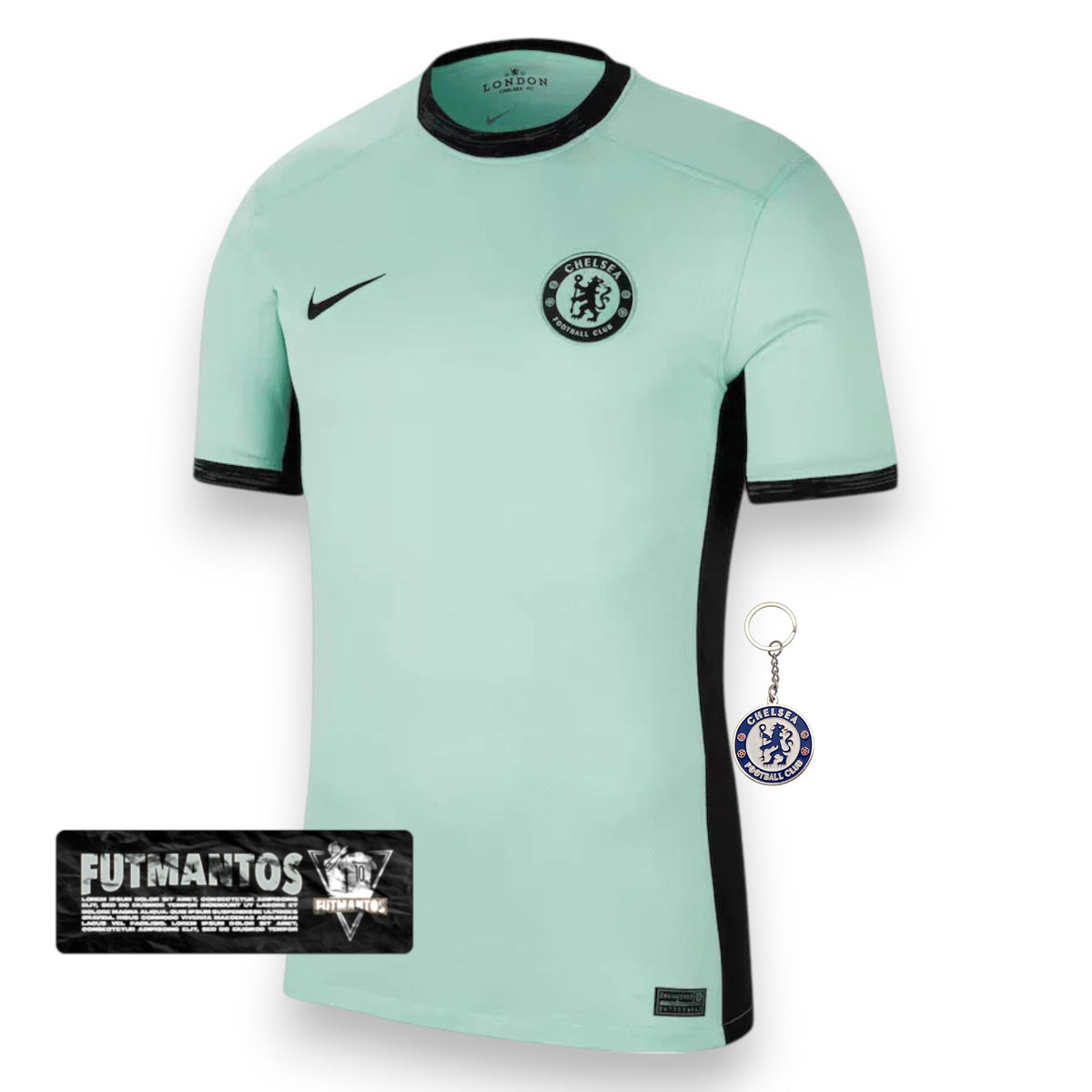 Camisa Chelsea I 23/24 - Verde Água  | Futmantos