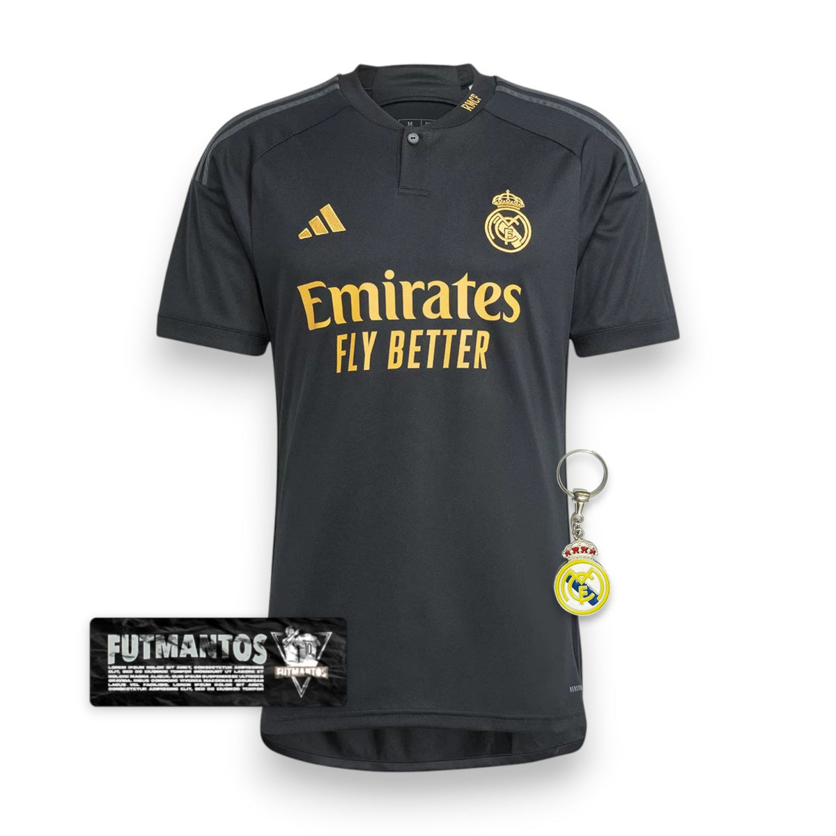 Camisa Real Madrid III 23/24 - Preta | Futmantos