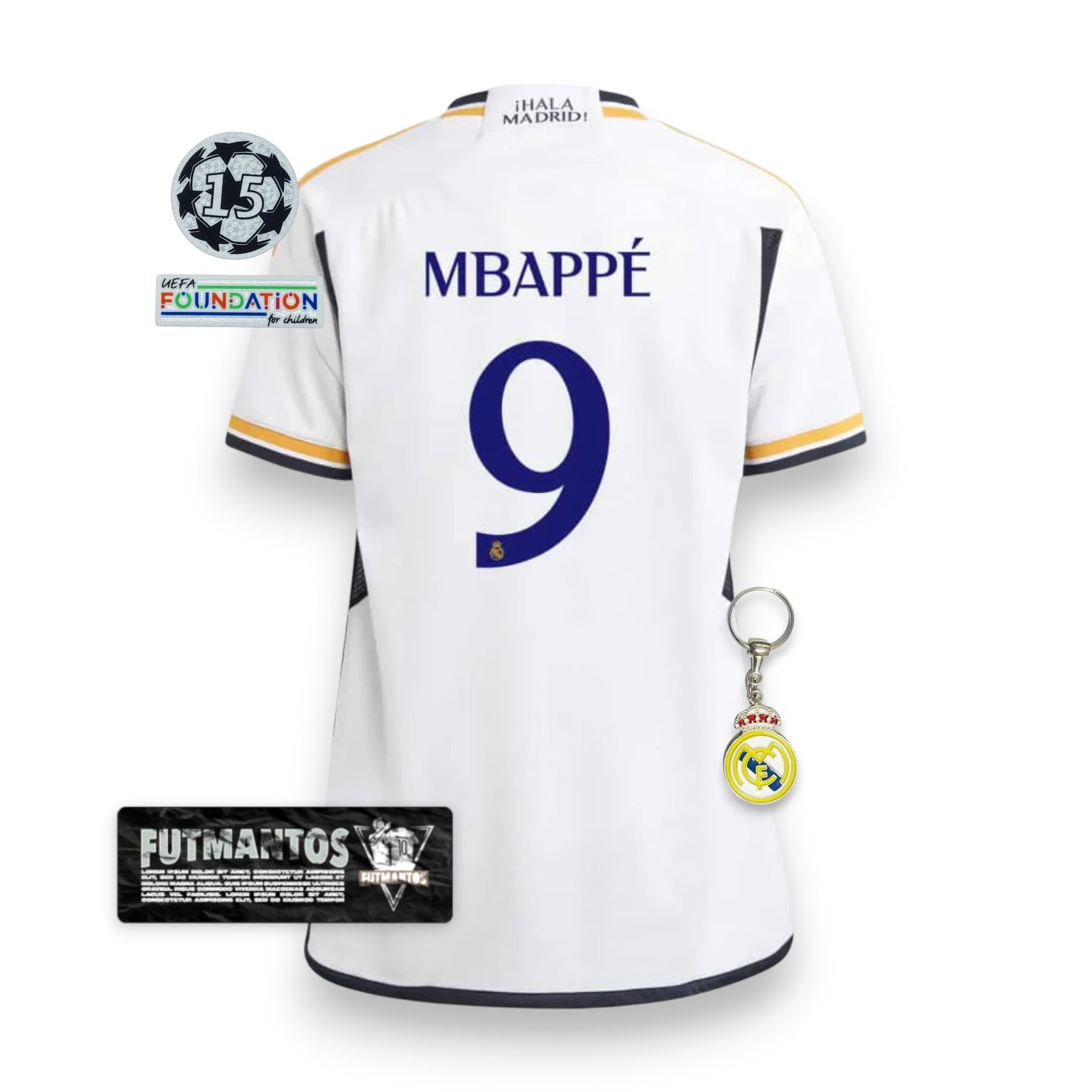 Camisa Real Madrid - "Mbappé 9" - Torcedor | Futmantos