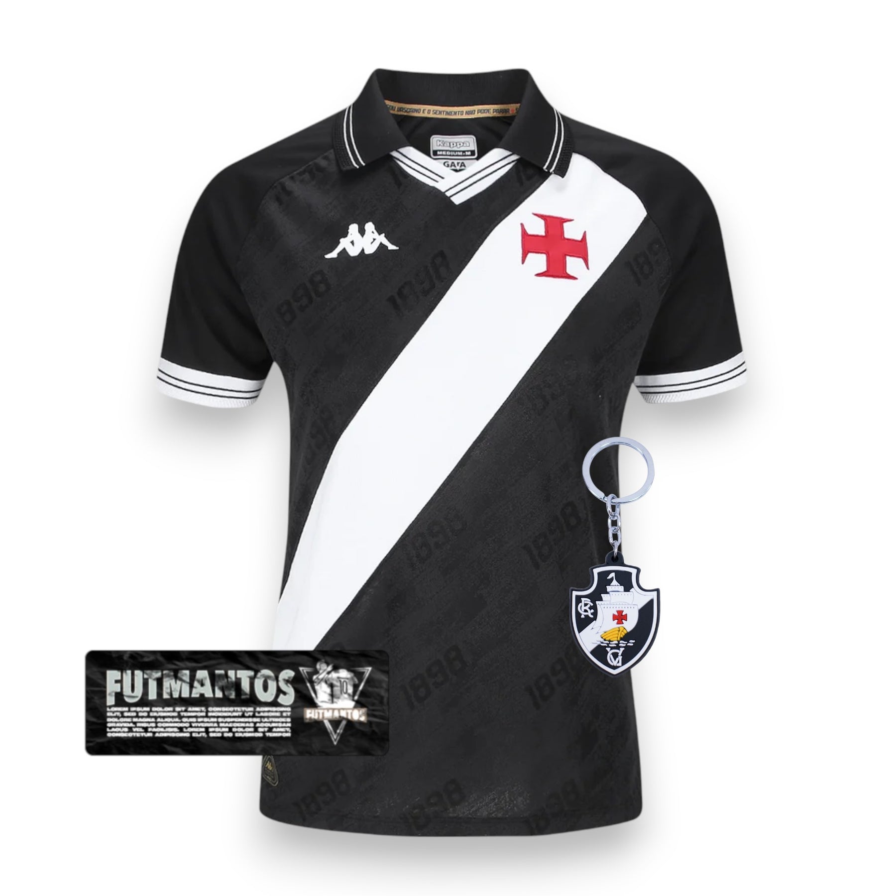 Camisa Vasco da Gama l 25/26 - Feminina Preta | Futmantos