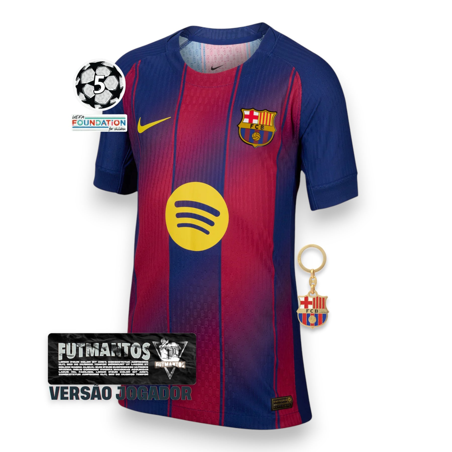 Camisa Barcelona l 25/26 - Jogador | Futmantos
