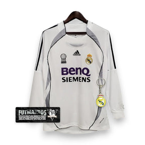 Camisa Manga Longa Real Madrid 06/07 - Branco | Futmantos