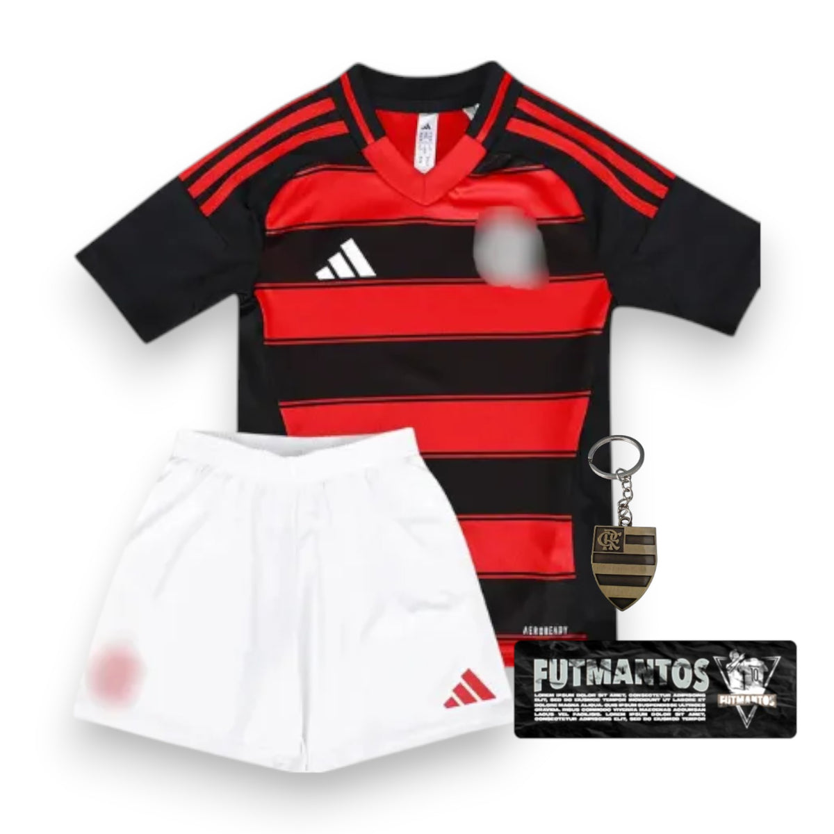Conjunto Infantil CRF I 25/26 - Preto e Vermelho | Futmantos
