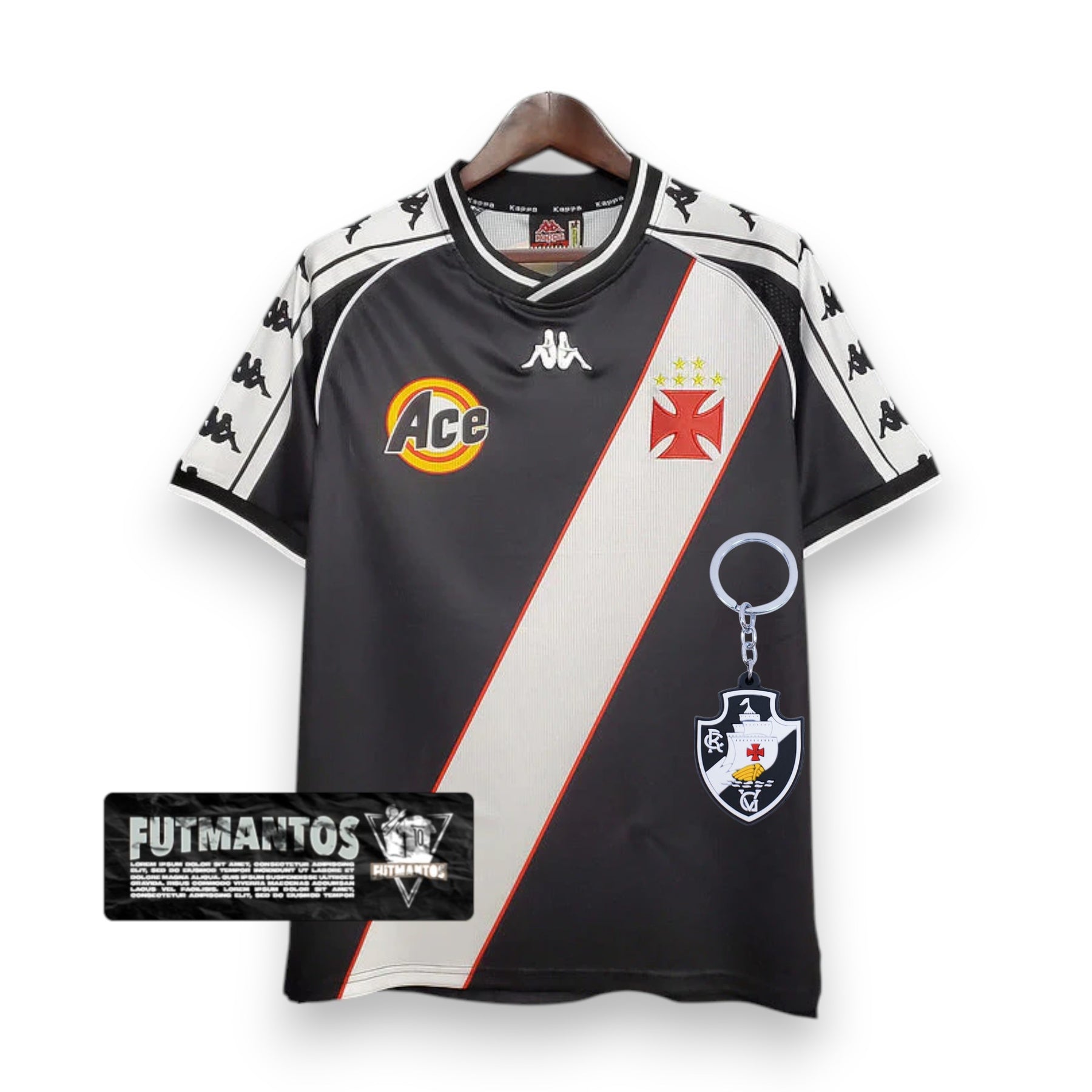 Camisa Vasco Retrô 2000 Preta - | Futmantos