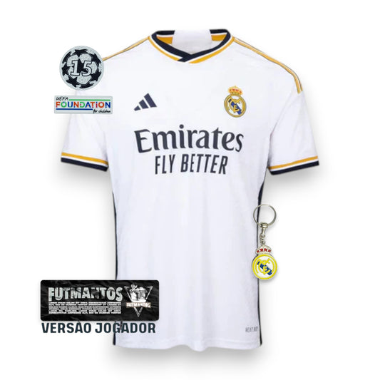 Camisa Real Madrid I 23/24 - Branca - Masculino Versão Jogador | Futmantos