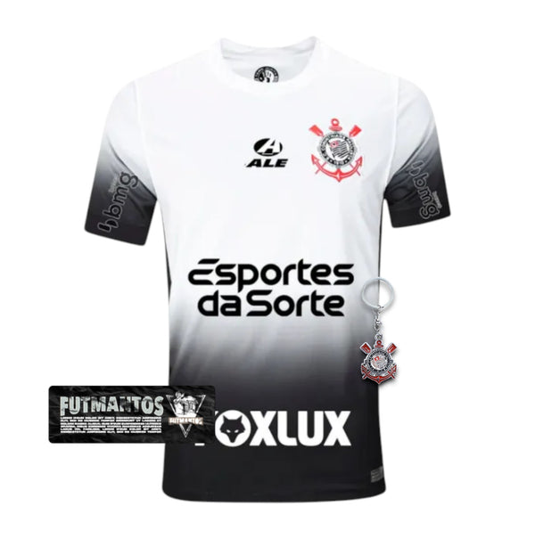 Camisa Corinthians l 24/25 Masculina Com Patrocínios | Futmantos