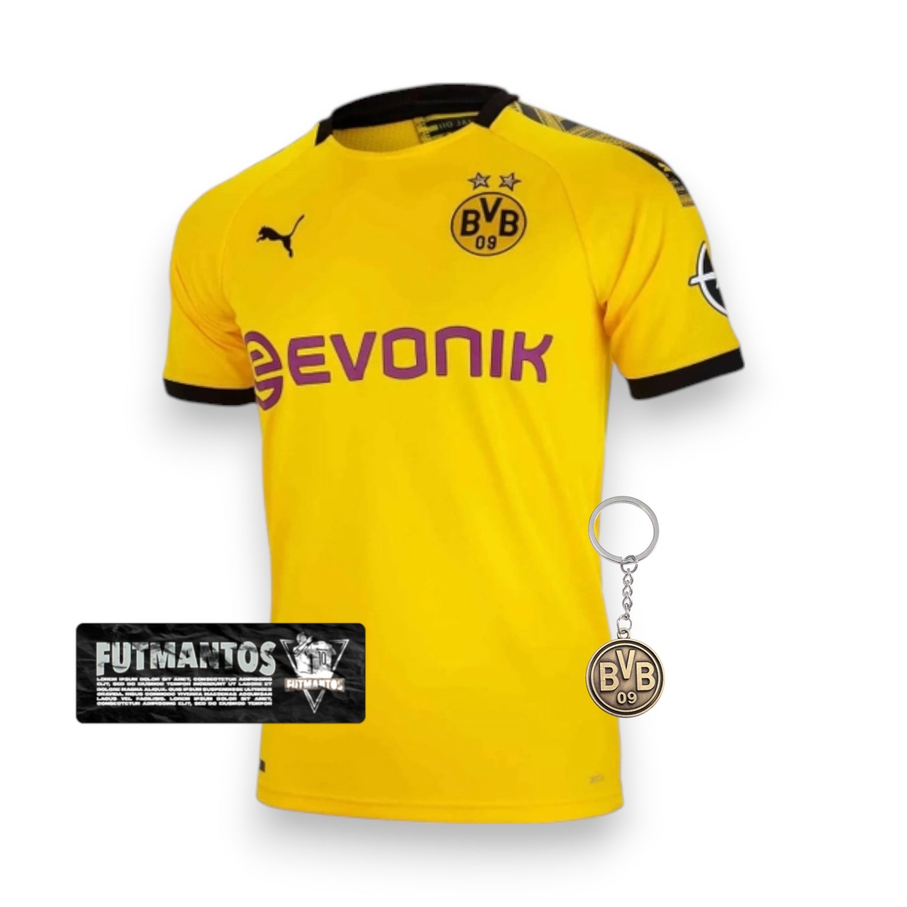 Camisa Borussia Dortmund 19/20 I Home - Versão Retrô | Futmantos