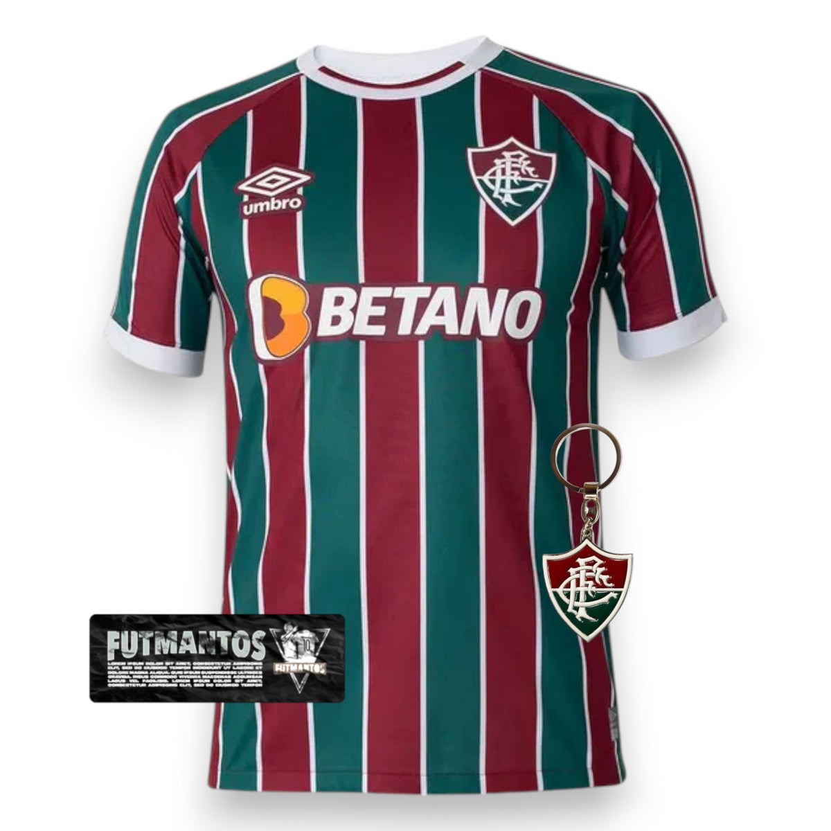 Camisa Fluminense I 23/24 - Vinho e Verde | Futmantos