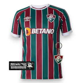 Camisa Fluminense I 23/24 - Vinho e Verde | Futmantos