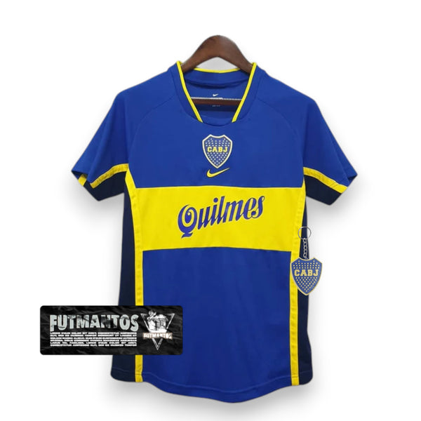 Camisa Boca Juniors Retrô 2001 Azul e Amarela - | Futmantos