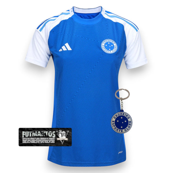 Camisa Cruzeiro I 25/26 Feminina Azul | FutMantos