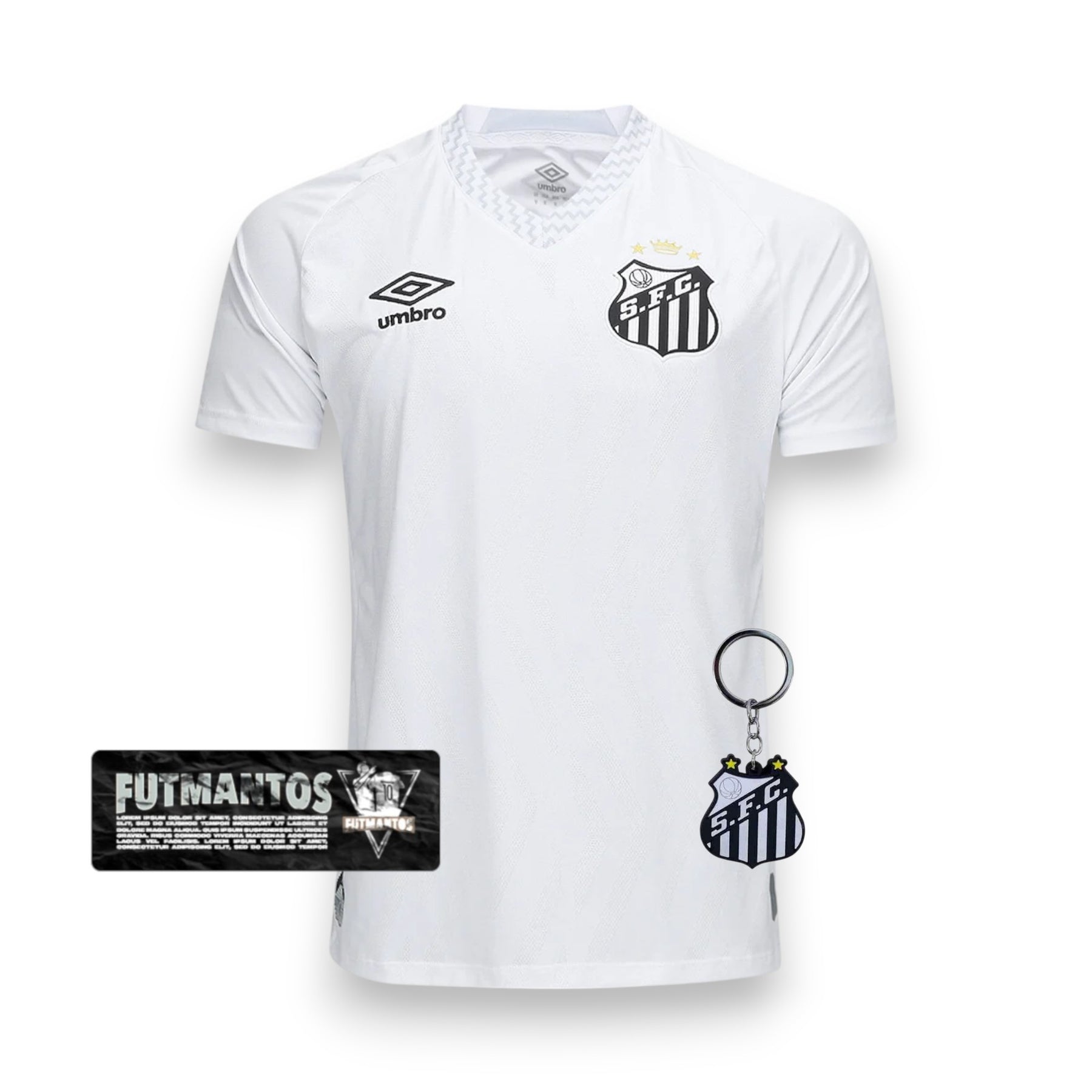 Camisa Santos I 25/26 NEYMAR JR. #10 Branca | FutMantos