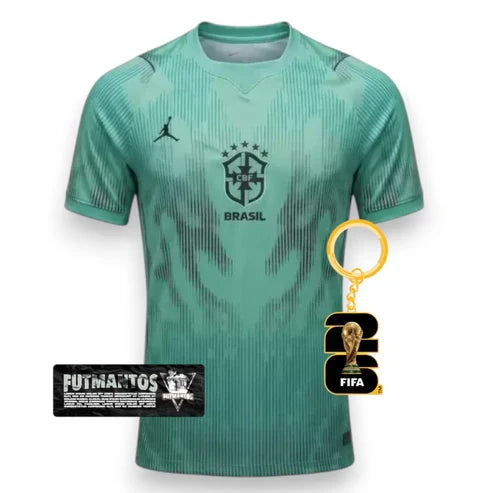 Camisa Brasil Jordan 26/27-Goleiro | FutMantos