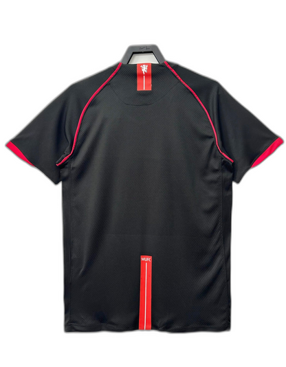 Camisa Manchester United 07/08 Preto II Away - Versão Retrô