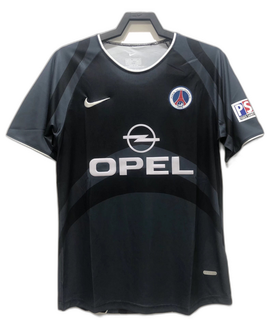 Camisa Paris Saint-Germain (PSG) 2001 Preto - Versão Retrô