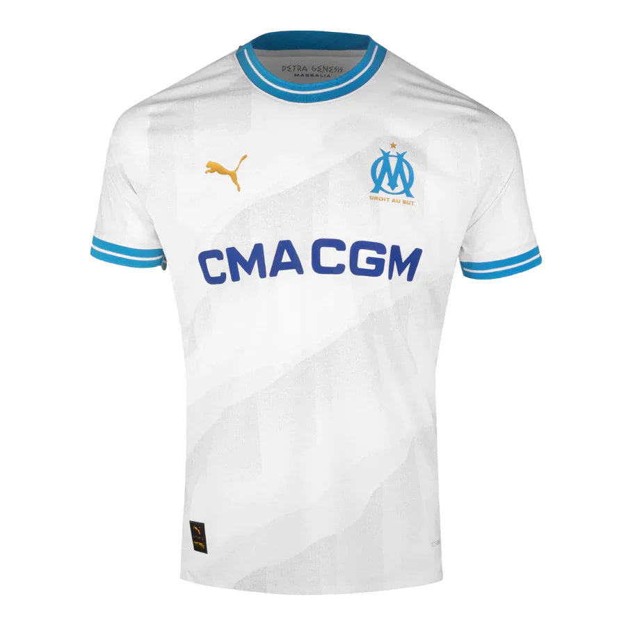 Camisa Olympique de Marseille I 23/24 - Branco | Futmantos
