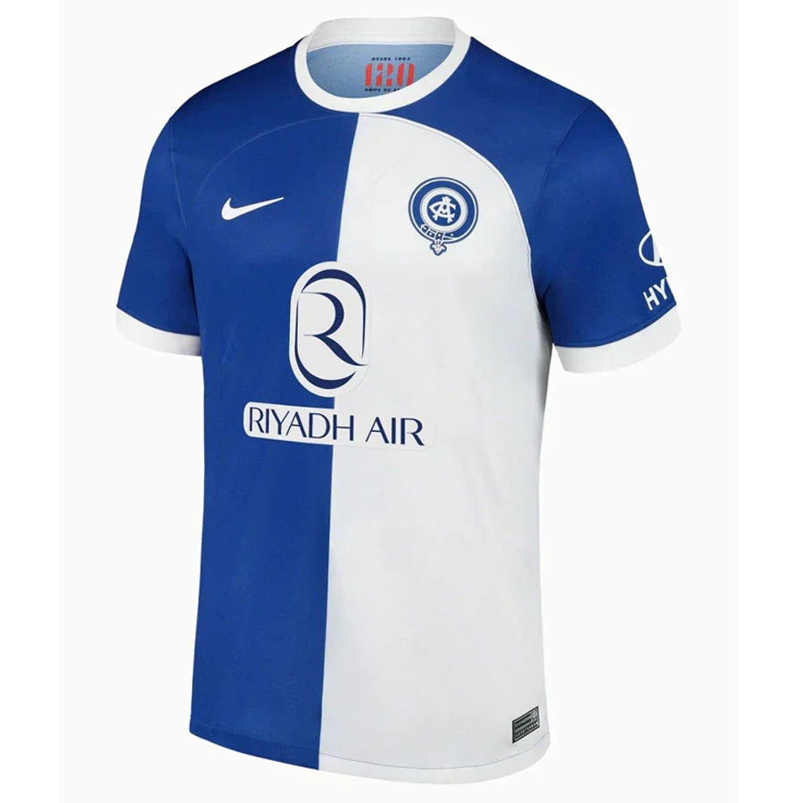 Camisa Atlético de Madrid II 23/24 - Azul e Branco | Futmantos