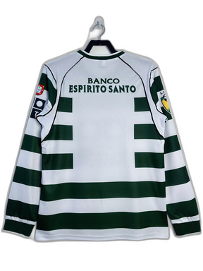 Camisa Sporting Lisboa 01/03 I Home - Versão Retrô Manga Longa